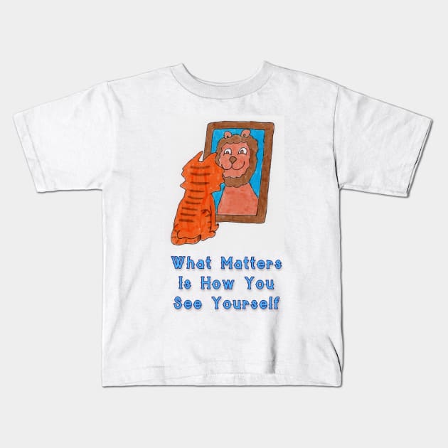 How You See Yourself Kids T-Shirt by ConidiArt